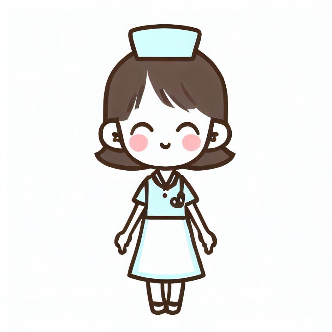 Illustration of a friendly nurse