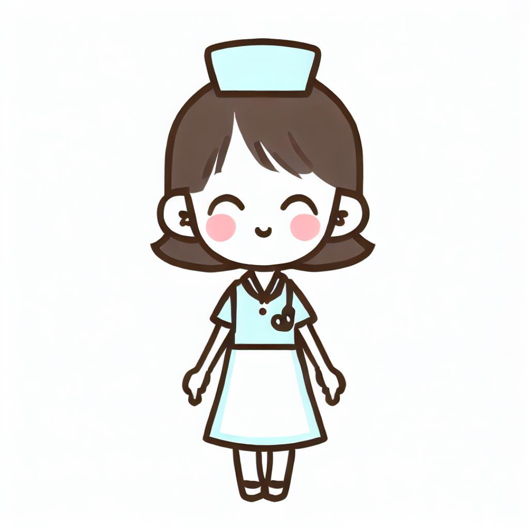 Cartoon style image of a nurse